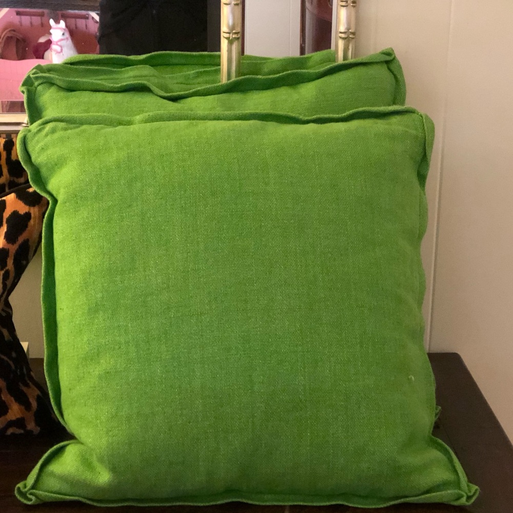 Pair of Wisteria Home linen pillows